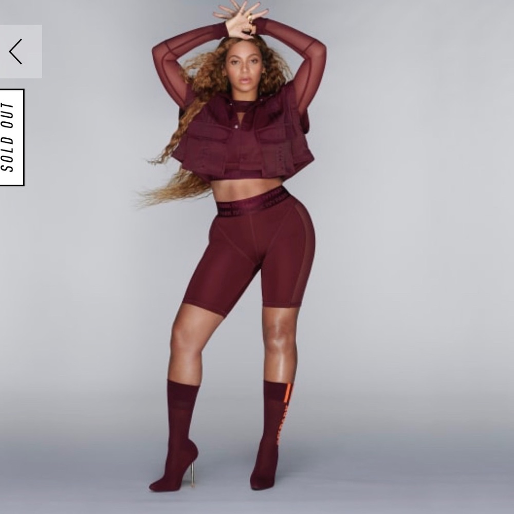 Ivy park Adidas Maroon Cycling Shorts